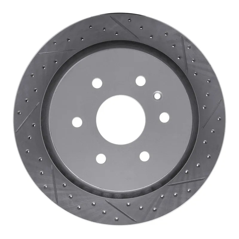 R1 13-19 Cadillac Xts Rear Right Drilled & Slotted Geoperformance Rotor