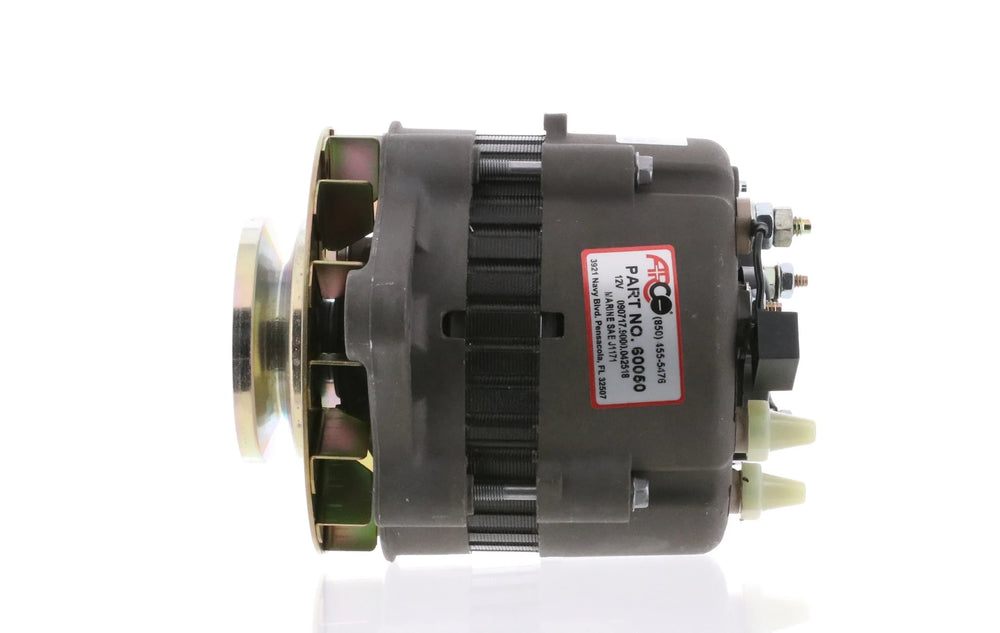 LATE MODEL MERCRUISER 12V 55 AMP SINGLE GROOVE PULLEY ALTERNATOR