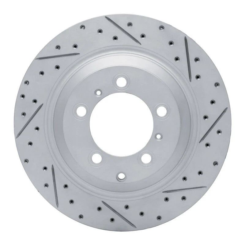 R1 19-26 Audi S E-Tron Gt Rear Right Drilled & Slotted Geoperformance Rotor