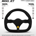 Momo MOD27 Steering Wheel 290 mm -  Black Suede/Black Spokes