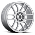 Raceline 141S Mystique 18x7.5in / 5x108/5x114.3 BP / 42mm Offset / 72.62mm Bore - Gloss Silver Wheel