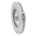 R1 03-15 Audi Q7 Right Front Drilled & Slotted Black Brake Rotor