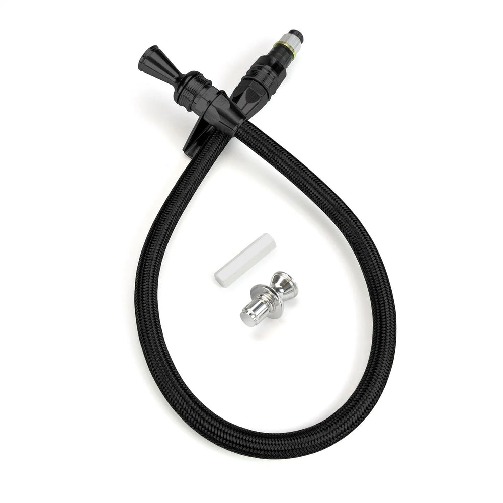 MIDNIGHT SERIES; FLEXIBLE TRANSMISSION DIPSTICK; GM 200R4 TRANS.; BLACK STAINLES
