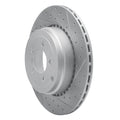 DFC 10-12 Land Rover Range Rover Rear Right Drilled & Slotted Geoperformance Rotor