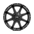 MO970 17x8 6x120.00/6x139.70 SATIN BLACK MILLED (0 mm)