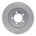 R1 65-66 Ford Galaxie Front Left Drilled & Slotted Geoperformance Rotor