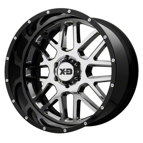 XD201 20X12 6X5.5 CHR BLK MILL LP -44MM