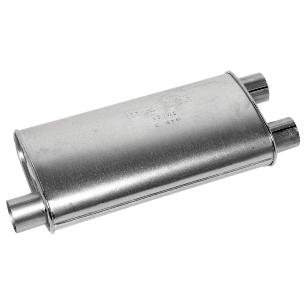 SUPER TURBO MUFF SIDE INLET DUAL OUTLET 19IN BODY