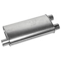 SUPER TURBO MUFF SIDE INLET DUAL OUTLET 19IN BODY