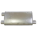 SUPER TURBO MUFF SIDE INLET DUAL OUTLET 19IN BODY