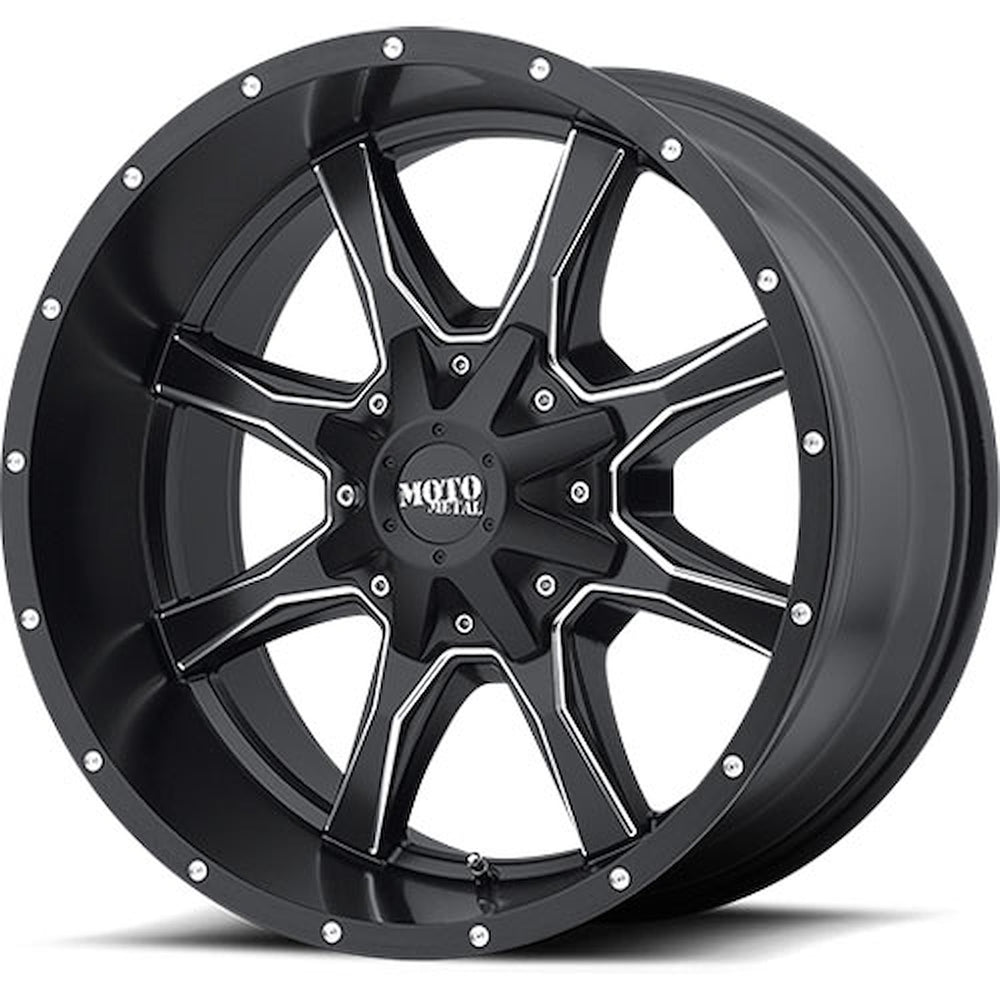 MO970 17x8 5x160.00 SATIN BLACK MILLED (42 mm)