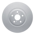 R1 11-20 Lexus Rc300 Left Front Drilled & Slotted Black Brake Rotor