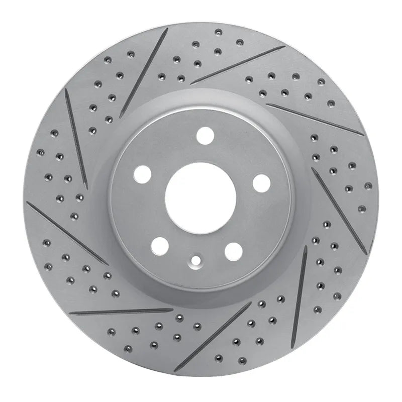 R1 08-17 Cadillac Cts Front Left Drilled & Slotted Geo-Carbon Rotor