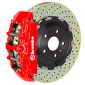 Brembo 12-18 A6 3.0T/12-18 A7 3.0T Front GT BBK 6 Piston Cast 380x34 2pc Rotor Slotted Type1-Silver