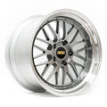 BBS LM 19x8.5 5x112 ET25 Diamond Black Center Diamond Cut Lip Wheel - 82mm PFS Required