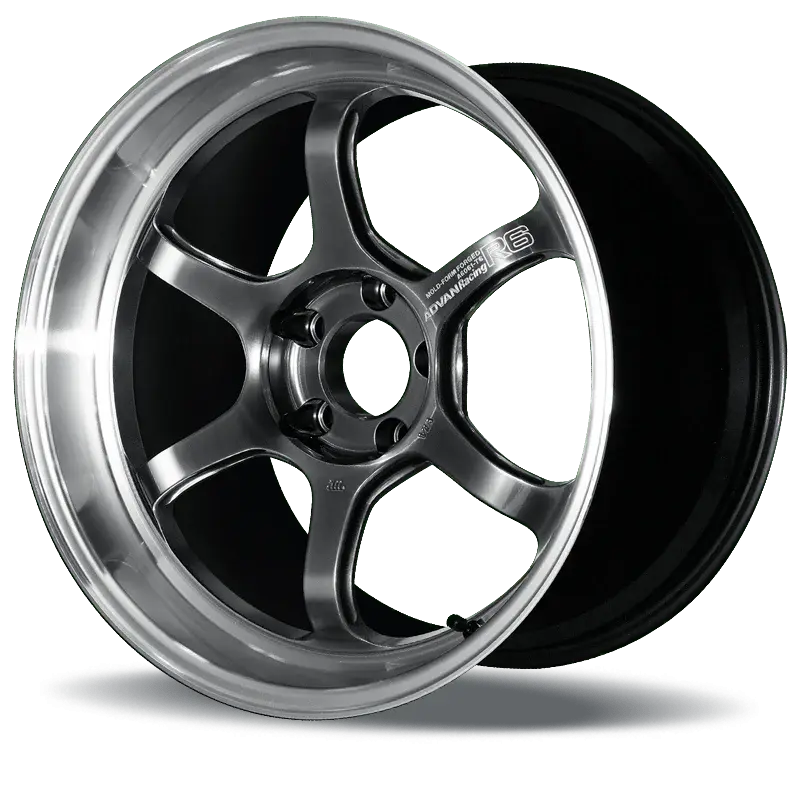 Advan R6 20x9 +48mm 5-112 Machining & Racing Hyper Black Wheel