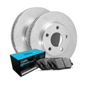 R1 Concepts E- Line Series Brake Rotor with Ceramic Brake Pads Hdw Fits Acura TL