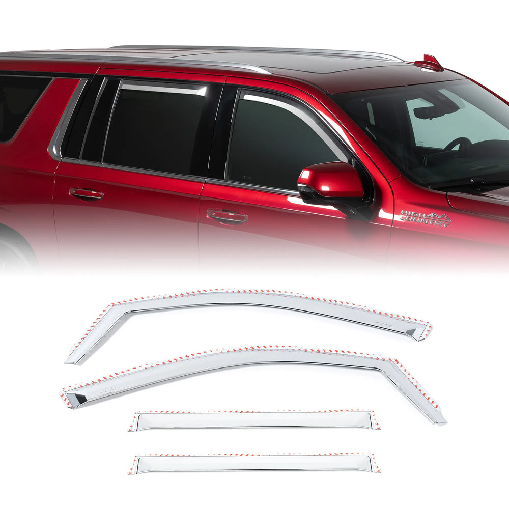 21C TAHOE/YUKON/ESCALADE ELEMENT CHROME WINDOW VISORS (SET OF 4)