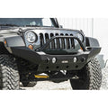 ~(35 lbs. 60X8X8)~ Tube Front Bumper 54 in Black Powder Coated 1987-1995 Jeep YJ Wrangler
