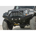 ~(35 lbs. 60X8X8)~ Tube Front Bumper 54 in Black Powder Coated 1987-1995 Jeep YJ Wrangler