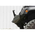 ~(35 lbs. 60X8X8)~ Tube Front Bumper 54 in Black Powder Coated 1987-1995 Jeep YJ Wrangler
