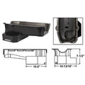 Moroso 80-85 Chevrolet Small Block (w/Passenger Side Dipstick) Wet Sump 7qt 7.5in Steel Oil Pan