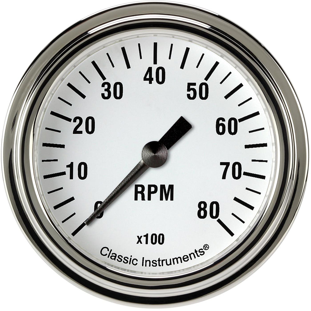 WHITE HOT 2 5/8IN TACHOMETER FS