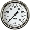 WHITE HOT 2 5/8IN TACHOMETER FS