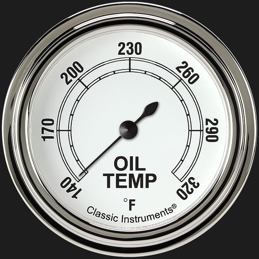CLASSIC WHITE 2 5/8IN OIL TEMP