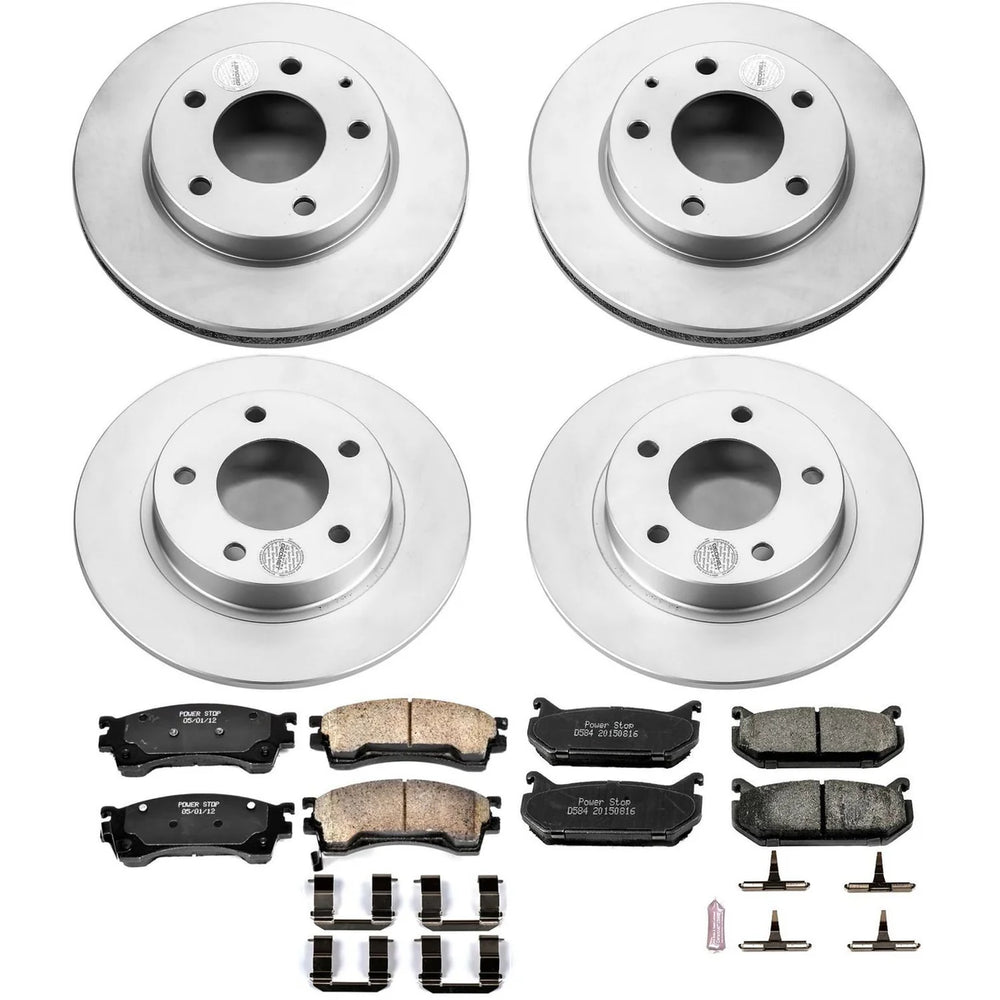 Power Stop 93-97 Ford Probe Front & Rear Z17 Evolution Geomet Coated Brake Kit
