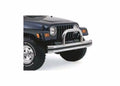 Double Tube Front/Rear Bumper for 1987-1995 Jeep Wrangler YJ, 1997-2006 Jeep Wrangler TJ, Black Rampage