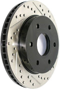 StopTech 99-06 GMC Sierra (2dr) Front Right Slotted & Drilled Rotor