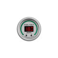 Autometer 52.4mm Silver Switchable 0-100 Fuel Level/8-18V Voltmeter Ultra-Lite Elite Digital Gauge