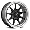 Konig Countergram 15x9 4x100 ET35 Matte Black / Matte Machined Lip