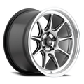 Konig Countergram 15x9 4x100 ET35 Matte Black / Matte Machined Lip