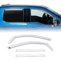 Putco 2021 Ford F-150 Super Crew Element Chrome Window Visors (Set of 4)