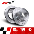 DFC 03-08 Dodge Ram 4000 (Mexico) Rear Right Drilled & Slotted Silver Brake Rotor