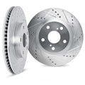 DFC 03-08 Dodge Ram 4000 (Mexico) Rear Right Drilled & Slotted Silver Brake Rotor