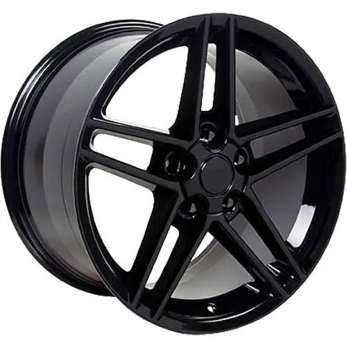 18 IN REPLICA WHEEL CV07A FITS CHEVROLET CORVETTE C6 Z06 RIM 18X9.5 BLACK WHEE