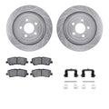 R1 14-19 Ford Transit-350 Front Right Drilled & Slotted Geoperformance Rotor