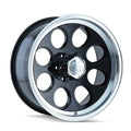 Cast Aluminum Wheels 171 BK 16x10 Machined Lip Black 6 On 139.7 Bolt Pattern -38 Offset ION Wheels