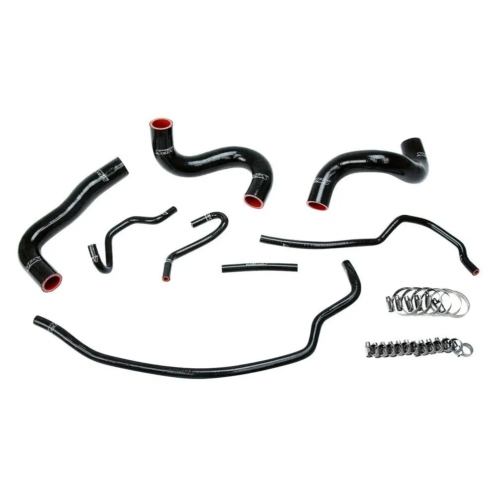 HPS Performance Black Reinforced Silicone Radiator Hose Kit Coolant for Toyota 09-13 Corolla 1.8L