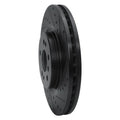 R1 06-12 Mercedes-Benz ML500 (USA/Canada) Front Right Drilled & Slotted Black Brake Rotor