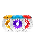 R1 2020-2023 Mercedes-Benz GLE350 Front Right Drilled & Slotted Silver Brake Rotor