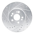 DFC 20-23 Mercedes-Benz GLE350 Front Left Drilled & Slotted Silver Brake Rotor