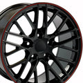 18 IN REPLICA WHEEL CV08B FITS CHEVROLET CORVETTE C6 ZR1 RIM 18X8.5 REDLINE WH