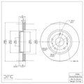 DFC 21-25 Genesis GV80 Front GeoSPEC Coated Rotor