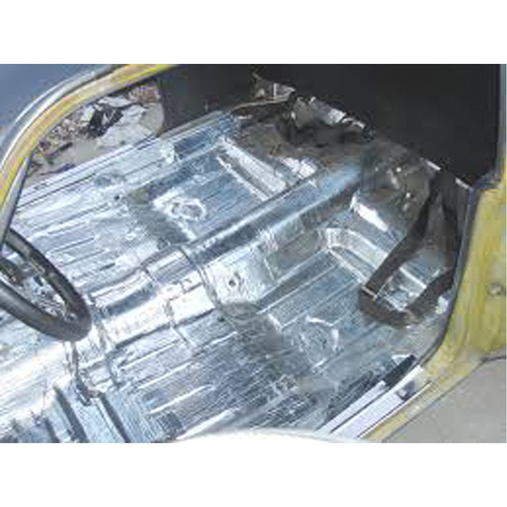 FIREWALL CUSTOM INSULATION KIT POLYMER BLACK BACKING SILVER