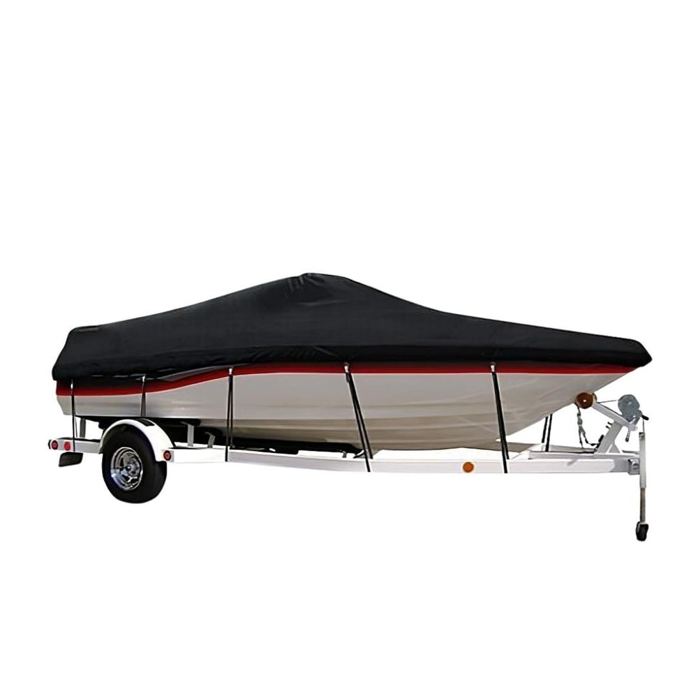 HOT SHOT BOAT COVERVHULL FISHING O/B 11FT5IN 12FT4IN 66INBLACK