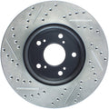 StopTech 09-10 Acura TSX/ 08-10 Honda Accord Coupe Left Front Slotted & Drilled Rotor